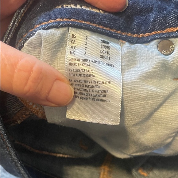 American Eagle Outfitters Dark Blue Women Jeans - Picture 4 of 7